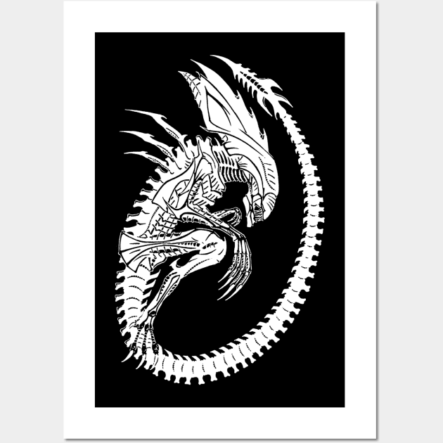 Xenomorph Wall Art by Oolong